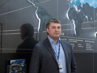 Дмитрий Стопкевич, генеральный директор НЛМК-Сорт на выставке Wire 2018