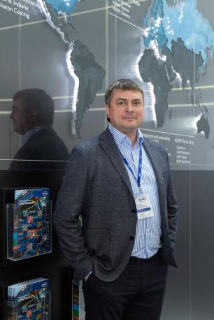 Дмитрий Стопкевич, генеральный директор НЛМК-Сорт на выставке Wire 2018